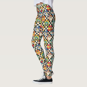 Leggings Caractères LOONEY TUNES™ sur Checker noir et blanc