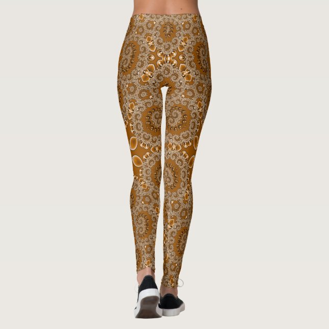 Leggings Caramel Fractal Lace  (Dos)