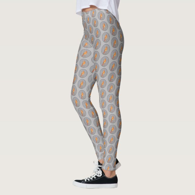 Leggings Cardinal sur la peinture de branche - Art original (Gauche)