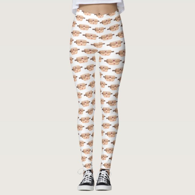 Leggings Caricature à pâte molle et à pâte molle (Devant)
