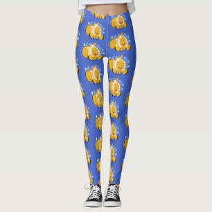 Leggings Caricature d'anénome de poisson clown joli