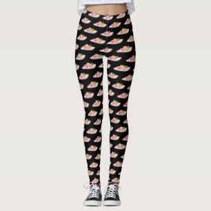 Leggings Caricature de Macaron