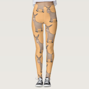 Leggings Caricature de mini âne joyeux