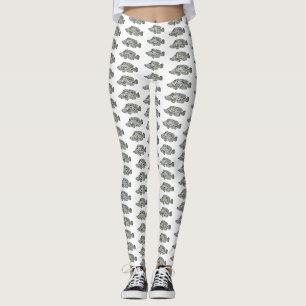 Leggings Caricature de poissons de mérou à bosse