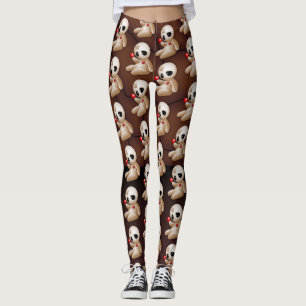 Leggings Caricature de poupée vaudou en amour