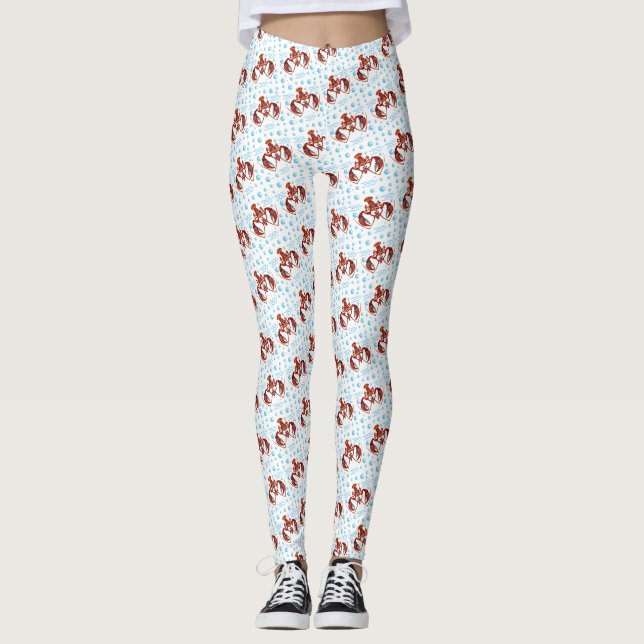 Leggings caricature écrevisse (Devant)