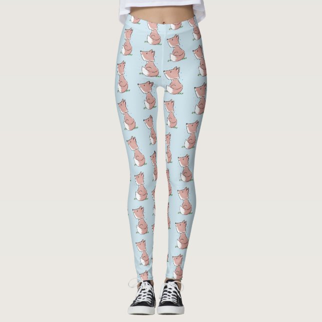 Leggings Caricature pour bébé renard (Devant)