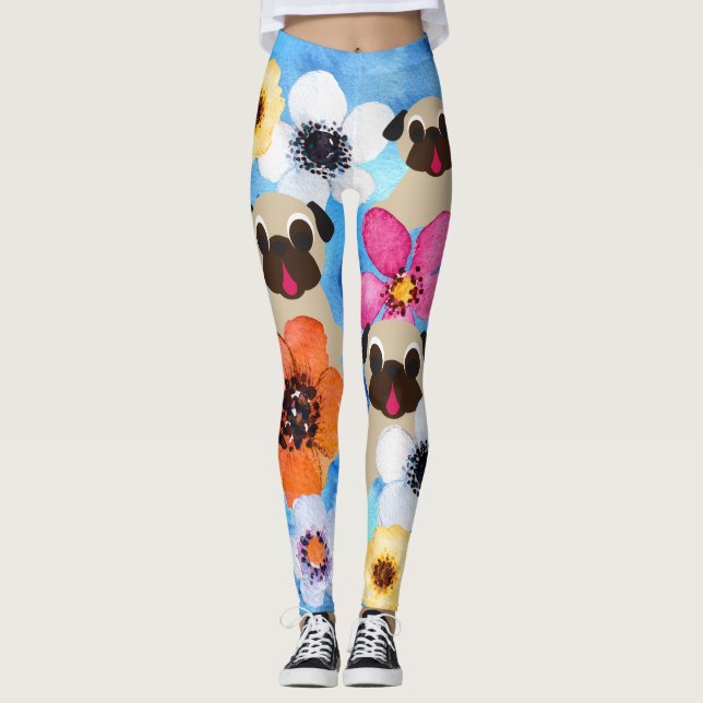Leggings Carlins dans le jardin d'agrément (Devant)
