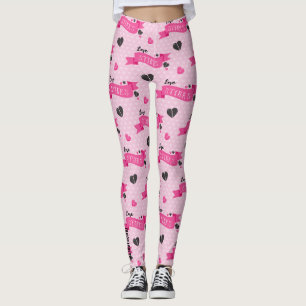 Leggings Carnaval anti-Saint-Valentin : l'amour pue à pois