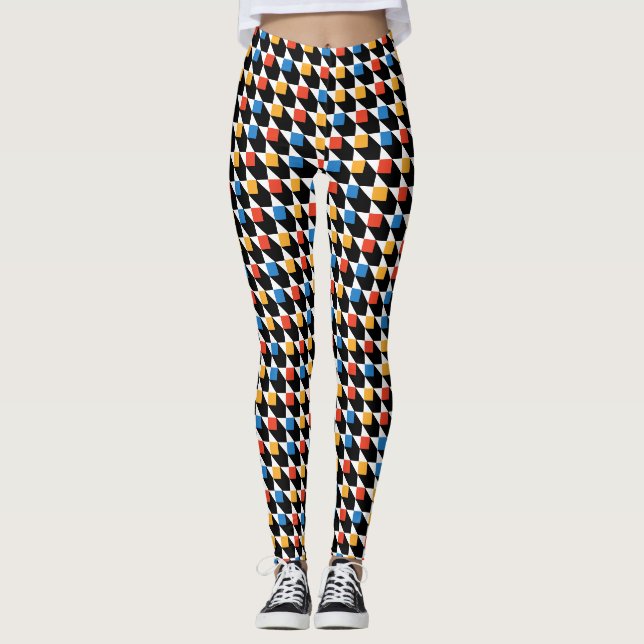 Leggings Carré coloré (Devant)