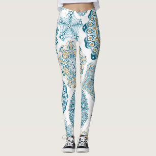 Leggings Carré floral transparent : Copier le carrelage