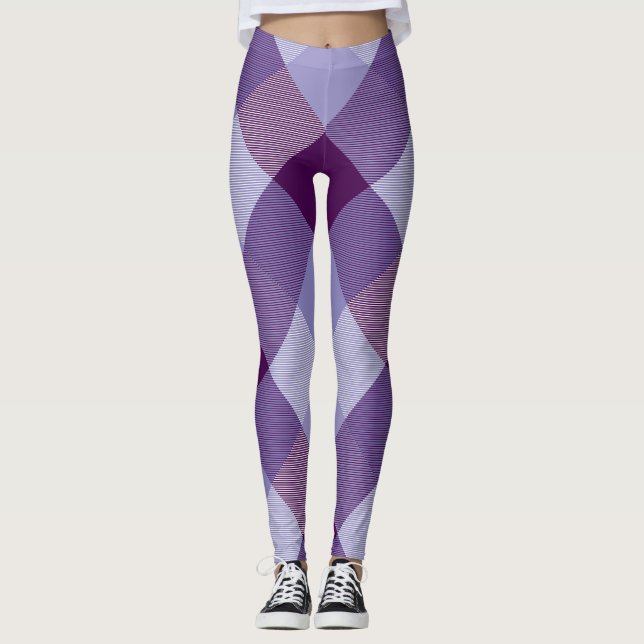 Leggings Carré géométrique Résumé 4 (Devant)