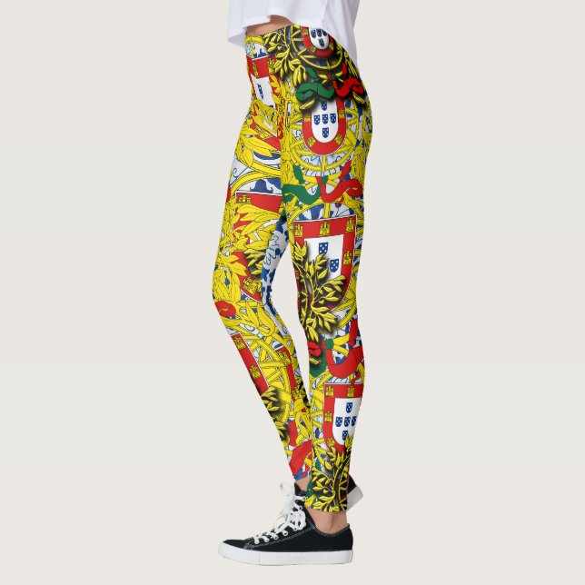 Leggings Carreaux bleu portugais (Gauche)