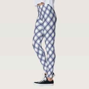 Leggings carreaux bleus
