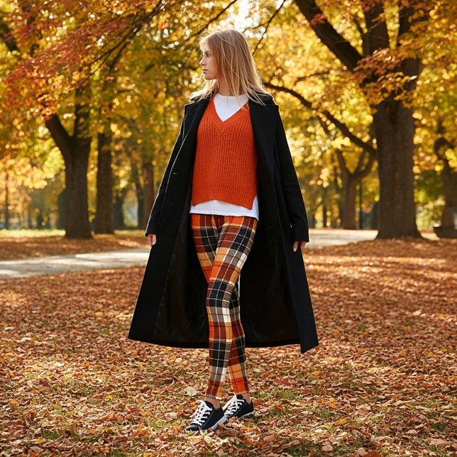 Leggings carreaux d'automne (Créateur téléchargé)