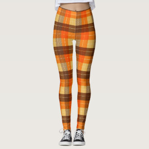 Leggings Carreaux Inspirés de l'Automne 