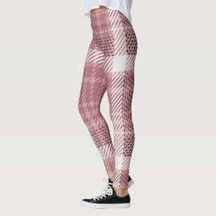 Leggings Carreaux Rose 