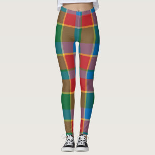 Leggings Carreaux Rouge, Vert, Jaune et Bleu
