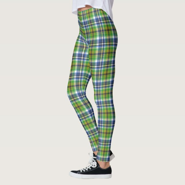 Leggings Carreaux Verts Et Bleus (Gauche)