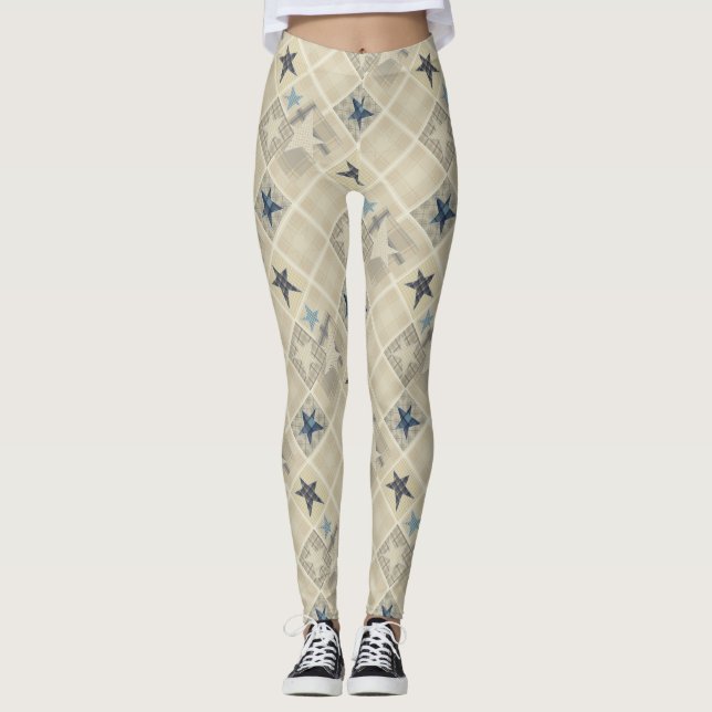 Leggings Carrelage beige (Devant)