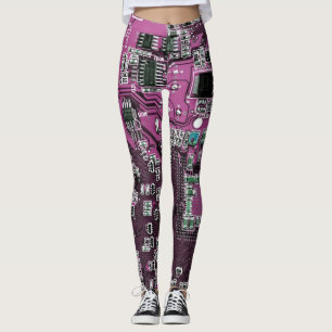 Leggings Carte circuit imprimé circuit imprimé circuit viol