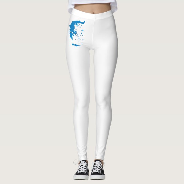 Leggings Carte de la Grèce (Devant)