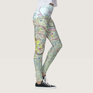 Leggings Carte de l'aviation Pants/Leggings Yoga