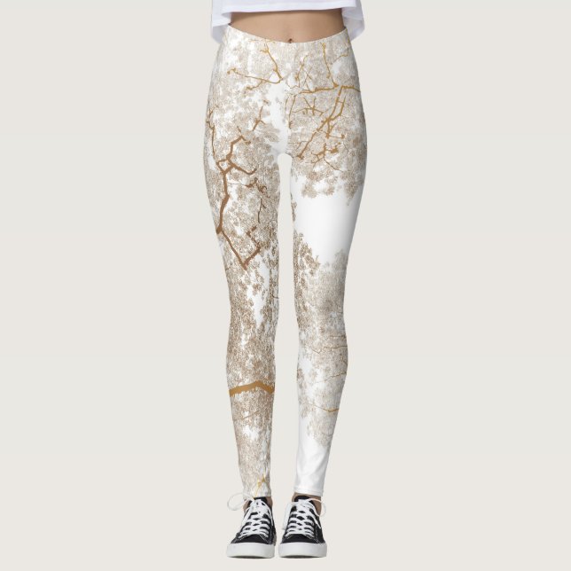 Leggings Carte des arbres 1 (Devant)