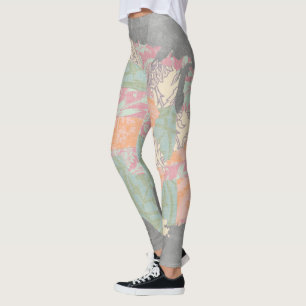 Leggings Carte des États de modèle floral