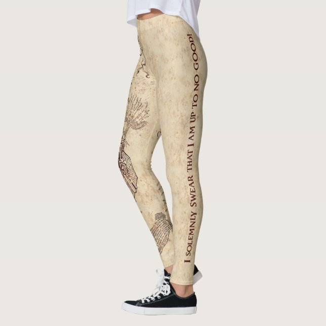 Leggings Carte du Maraudeur de Harry Potter (Gauche)