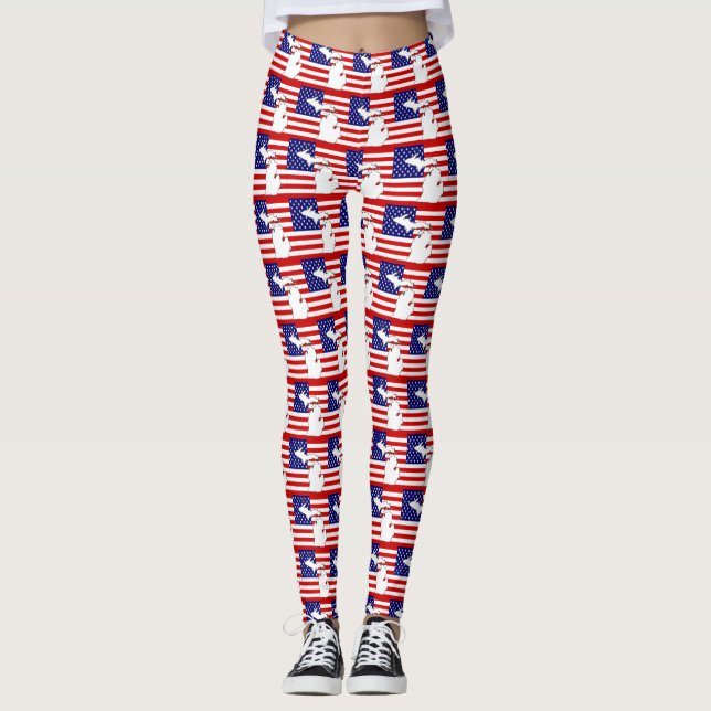 LEGGINGS CARTE DU MICHIGAN (Devant)