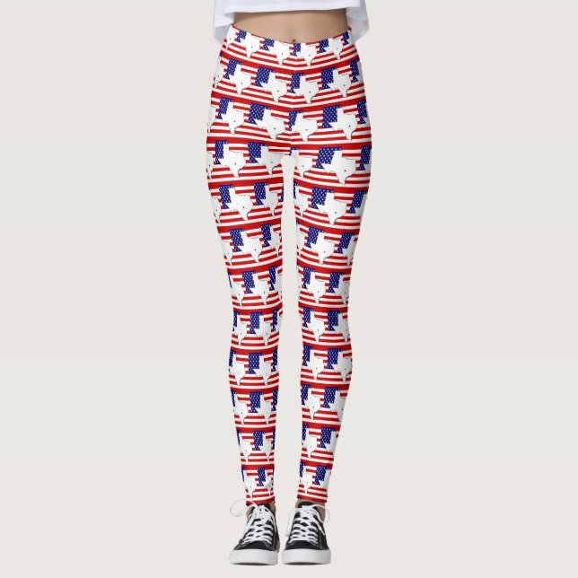 LEGGINGS CARTE DU TEXAS (Devant)