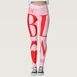 Leggings Carte Jour des Valentines Rouge Rose