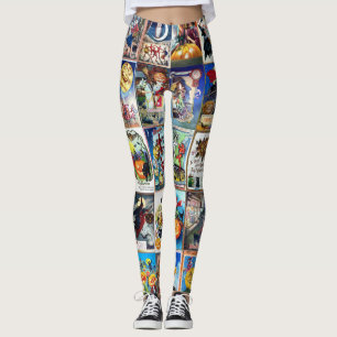 Leggings Carte postale de cru de Halloween