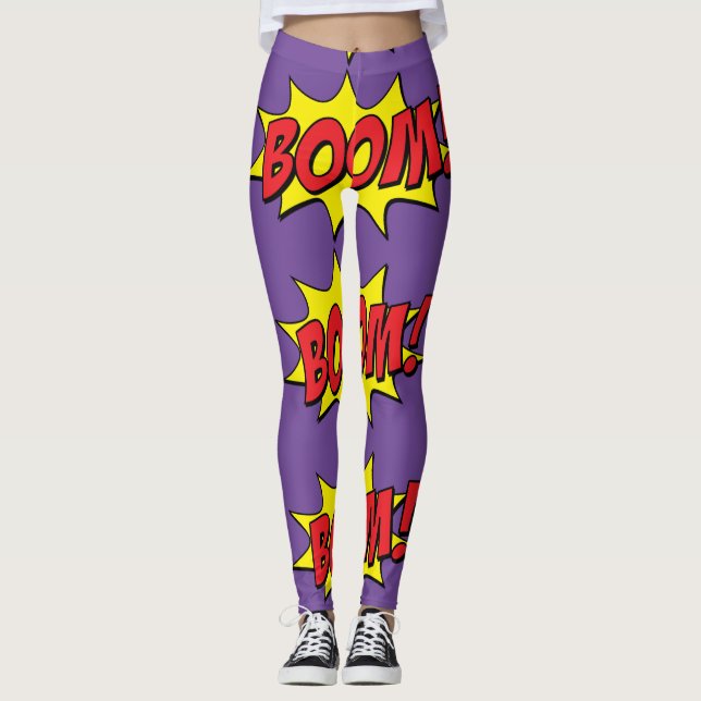 Leggings Cartoon Boom Thunder_Cove (Devant)