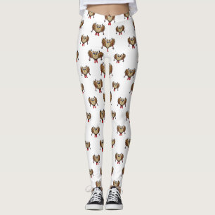 Leggings Cartoon de ski de Chouette