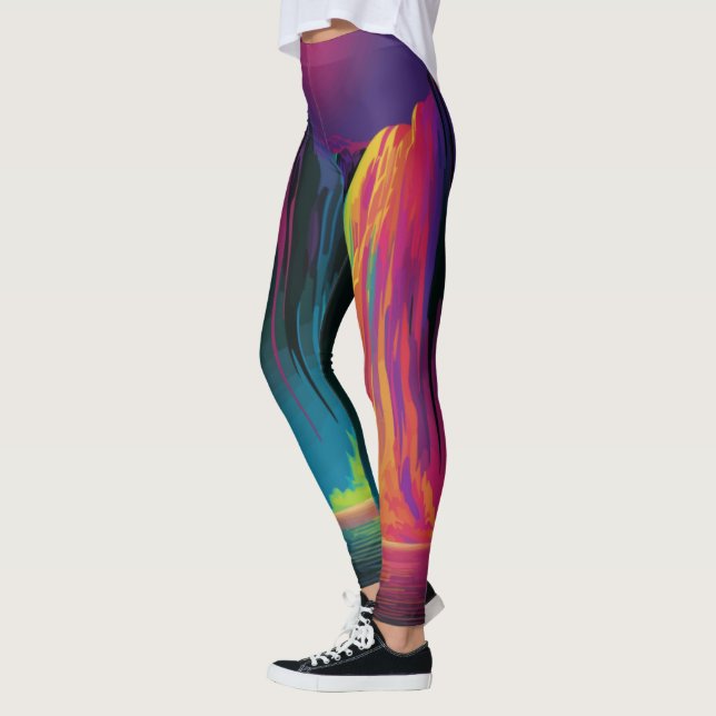 Leggings Cascade magique, sérénité captivante (Gauche)
