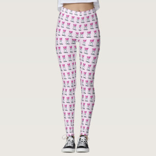 Leggings Casquette rose KiniArt Westie Terrier