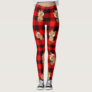 Leggings Castor mignon sur Flannel
