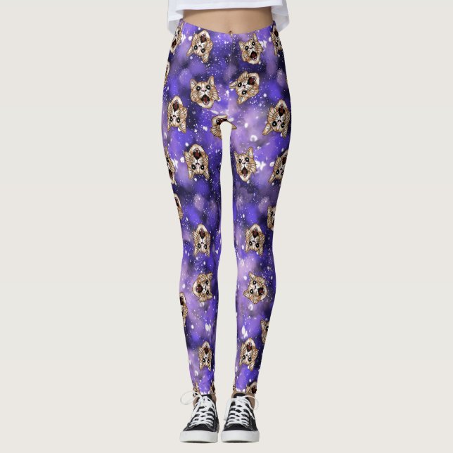 Leggings Cat de Galaxy (Devant)