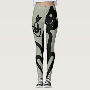 Leggings CAT NOIR par Slipperywindow