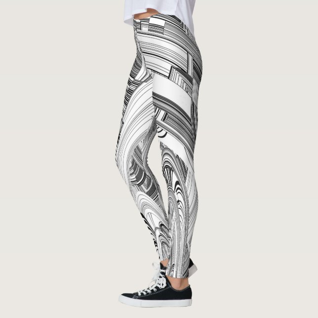 Leggings Catastrophe Noir et Blanc (Gauche)