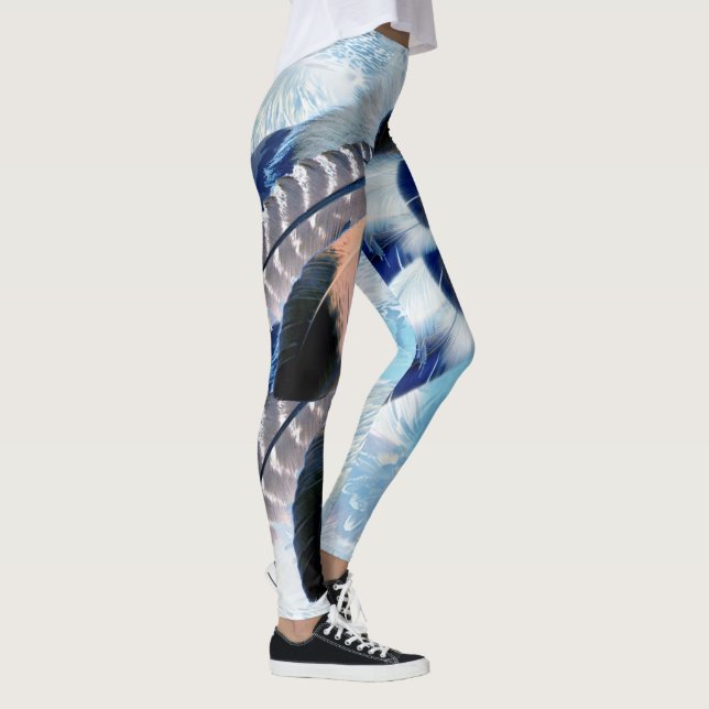 Leggings Catcher de rêve bleu exotique (Droite)