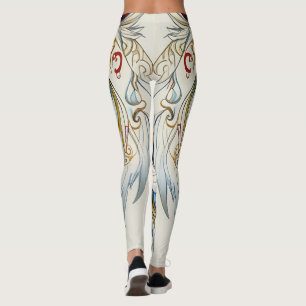 Leggings Catcher de rêve de loup bleu teint