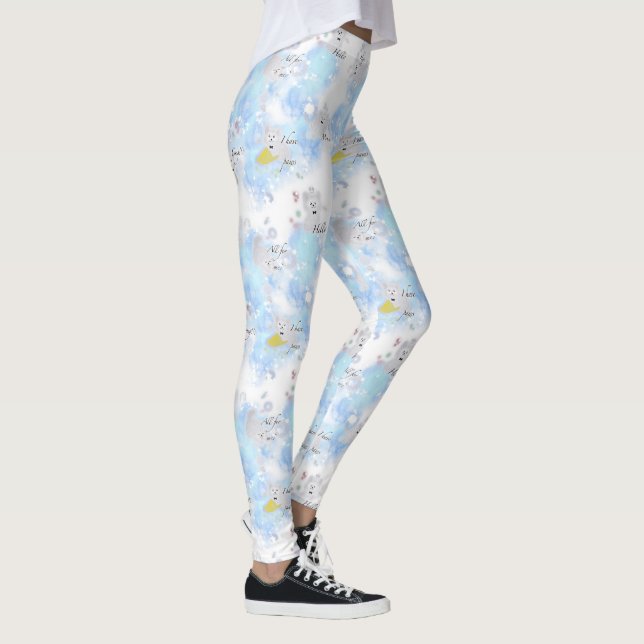 Leggings Cats Kitty Motif, Cats Play et Cats disent Bonjour (Droite)