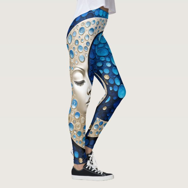 Leggings Celeste : Femme dans la lune (Droite)