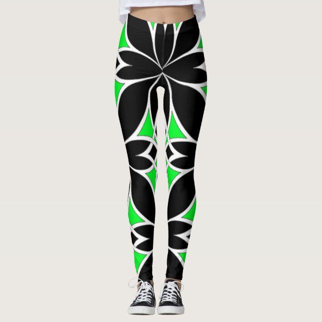 Leggings Celtic Miroir (Vert) (Devant)