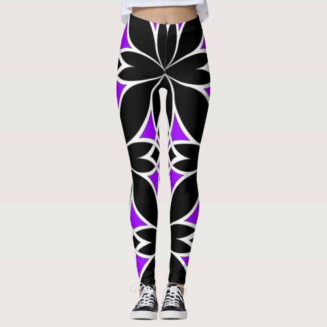 Leggings Celtic Miroir (Violet) (Devant)