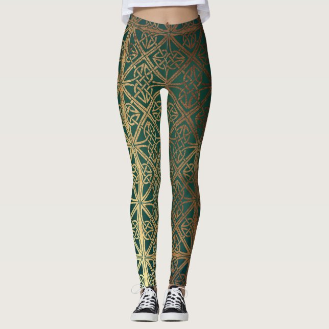 Leggings Celtique vert (Devant)