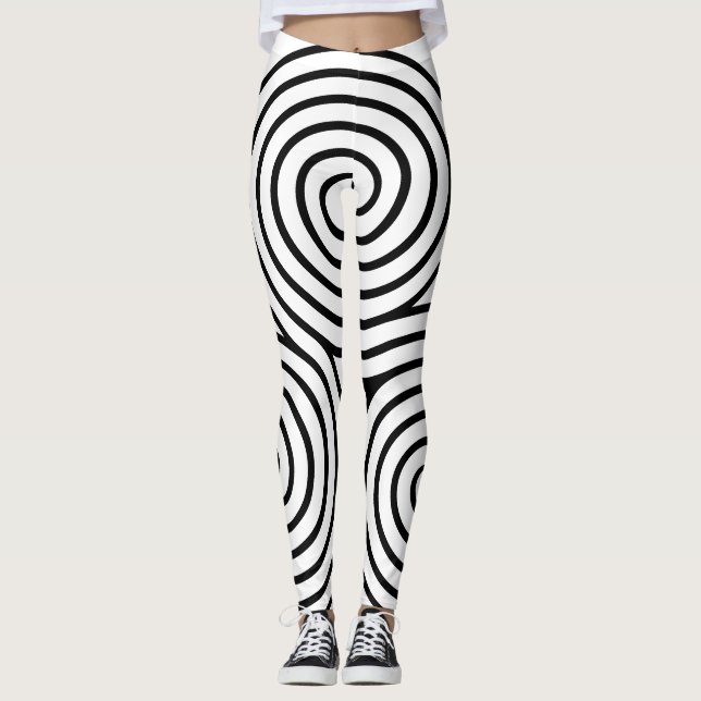 Leggings celtiques triples en spirale (Devant)